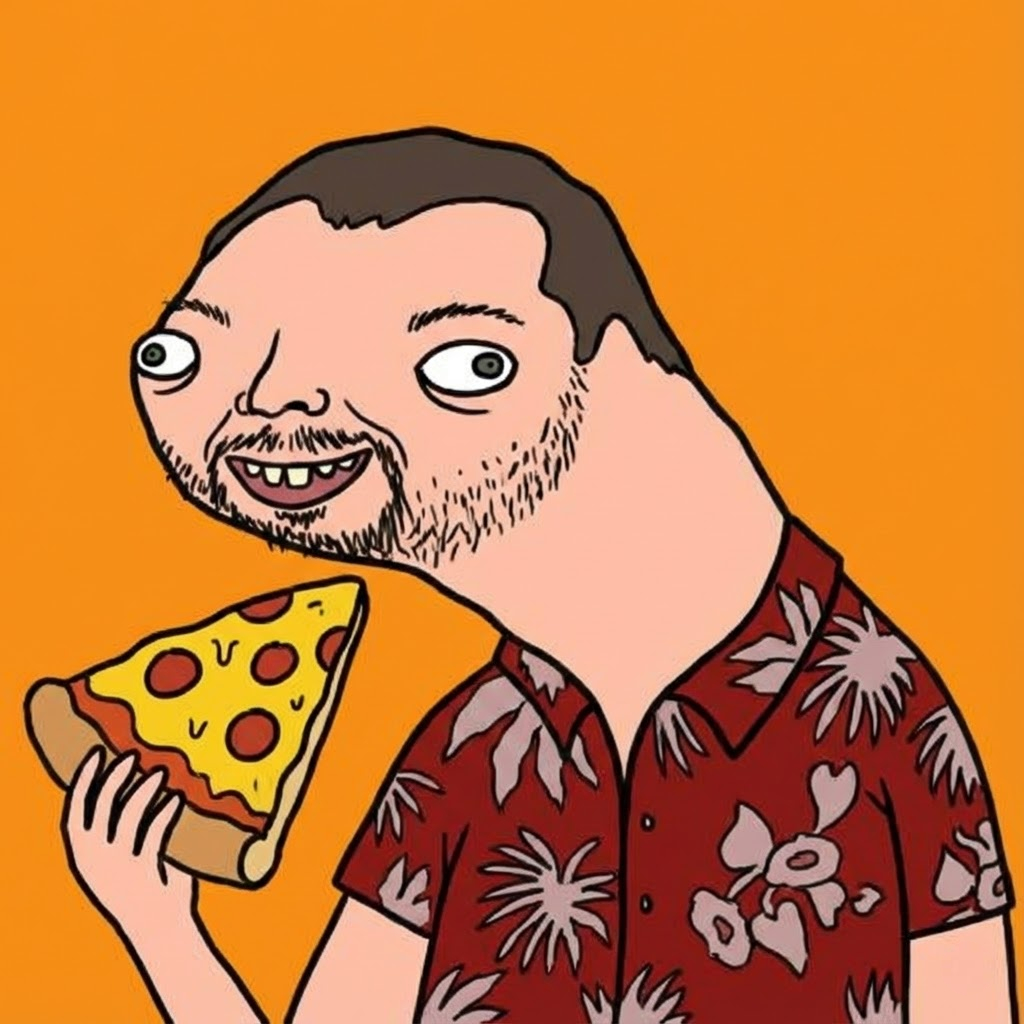 Lazlo Cartoon Pizza